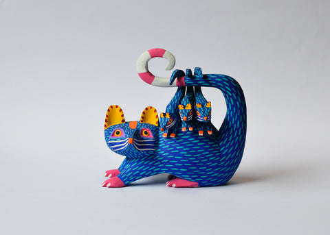 Opossum Azul Alebrije