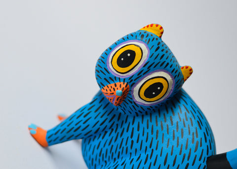 Gatito Azul Alebrije