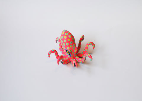 Pulpo Chico Fuccia Alebrije
