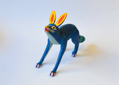 Zorro Azul Grande Alebrije