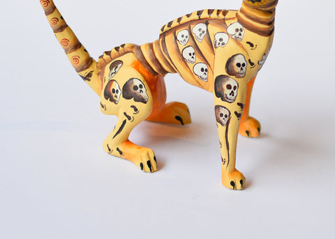 Gato Esqueleto Alebrije