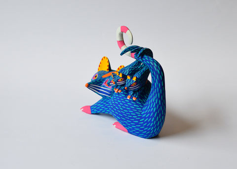 Opossum Azul Alebrije