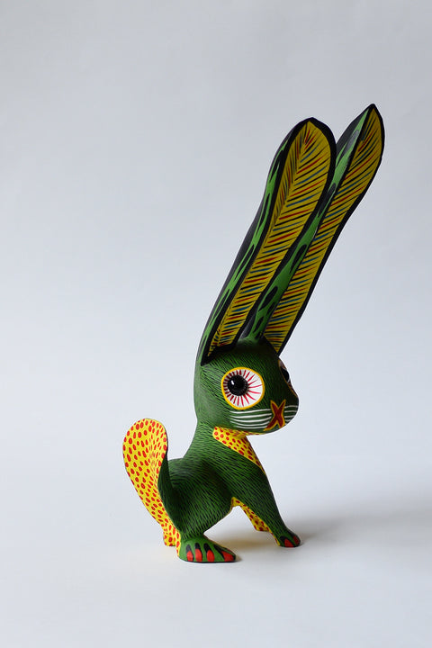 Conejo Verde Alebrije