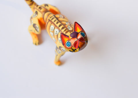 Gato Esqueleto Alebrije