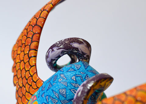 Perro con Alas y Cuernos Alebrijes
