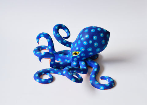 Pulpo Azul Alebrije
