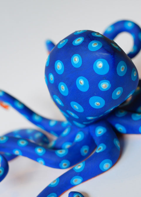 Pulpo Azul Alebrije