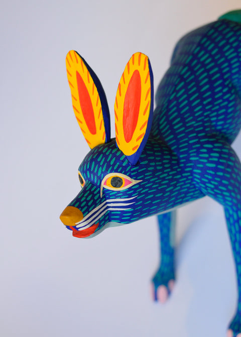 Zorro Azul Grande Alebrije