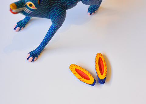 Zorro Azul Grande Alebrije
