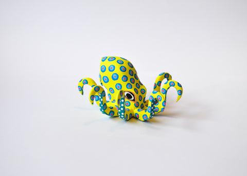 Pulpo Chico Amarillo Alebrije