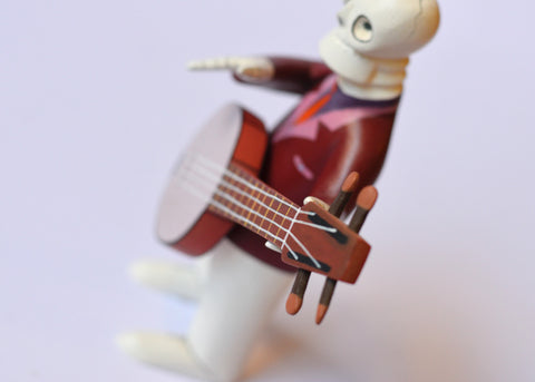 Esqueleto con Guitarra Solo Alebrije