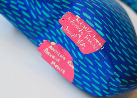 Opossum Azul Alebrije