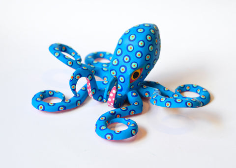 Pulpo Celeste Mediano Alebrije