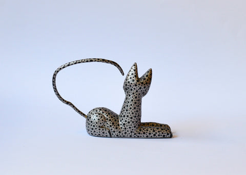 Gato Plateado Alebrije