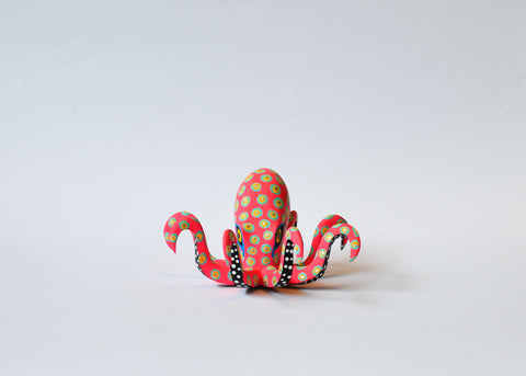 Pulpo Chico Fuccia Alebrije