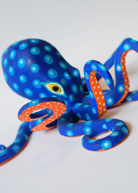 Pulpo Azul Alebrije