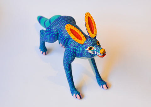 Zorro Azul Grande Alebrije