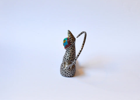 Gato Plateado Alebrije
