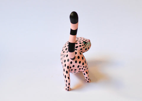 Gato Rosa y Negro Lunares
