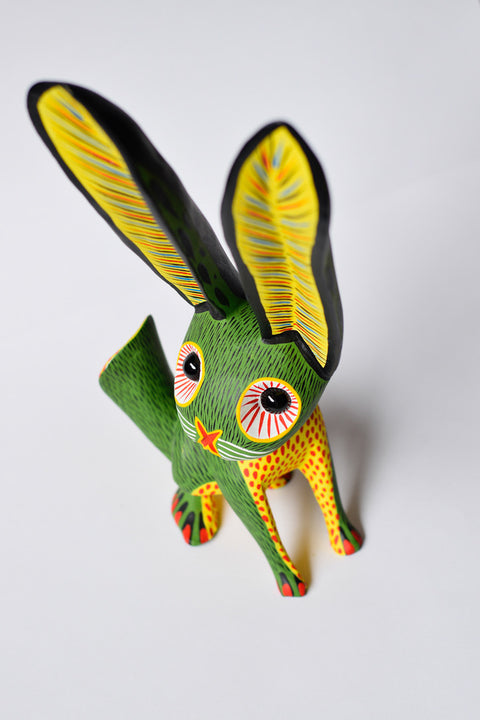 Conejo Verde Alebrije