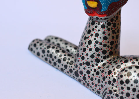 Gato Plateado Alebrije