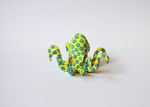 Pulpo Chico Amarillo Alebrije