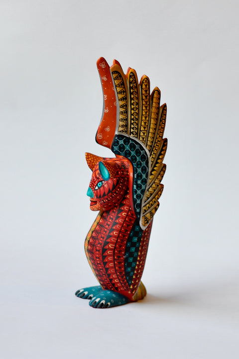 Buho Rojo Alebrije