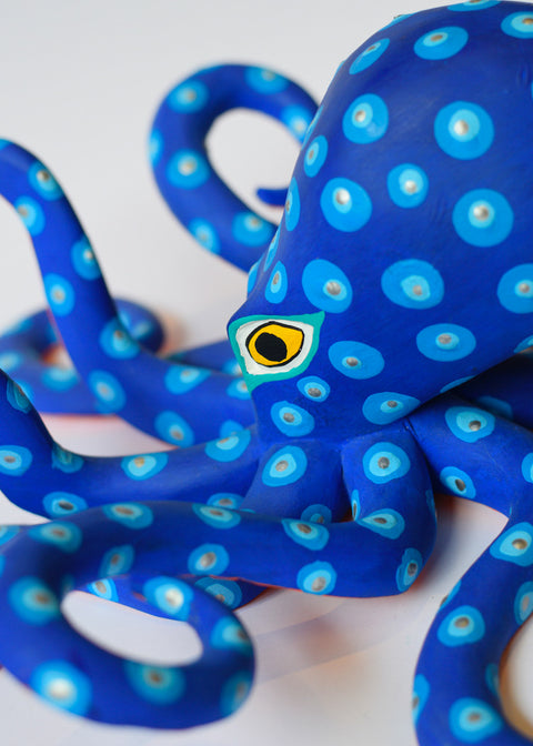 Pulpo Azul Alebrije