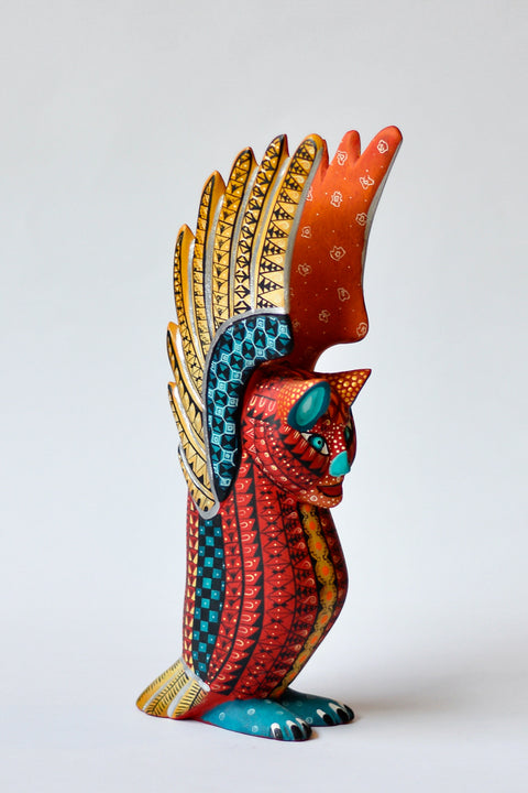 Buho Rojo Alebrije