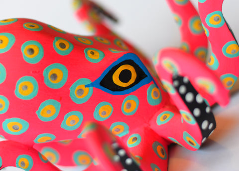 Pulpo Chico Fuccia Alebrije