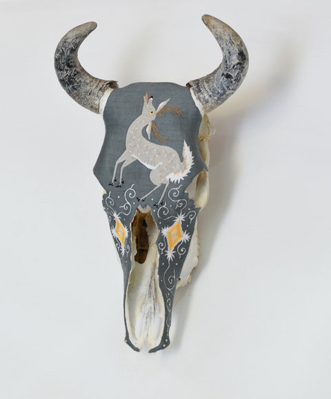 Cabeza Venado Fondo Gris