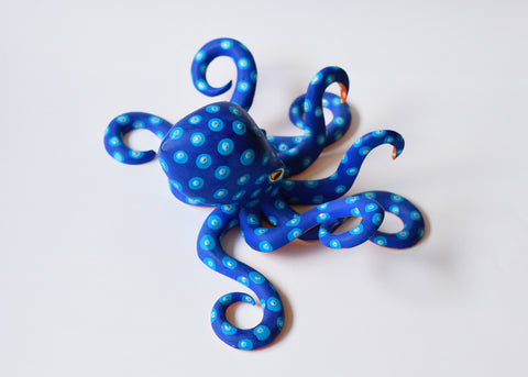 Pulpo Azul Alebrije