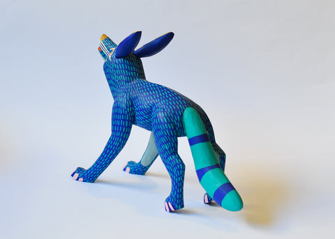 Zorro Azul Grande Alebrije