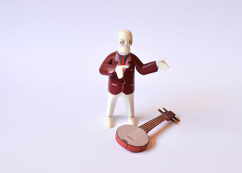 Esqueleto con Guitarra Solo Alebrije