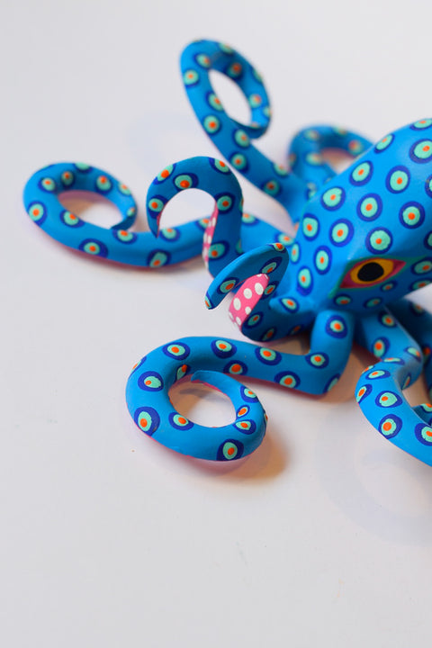 Pulpo Celeste Mediano Alebrije