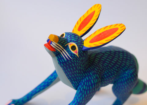 Zorro Azul Grande Alebrije