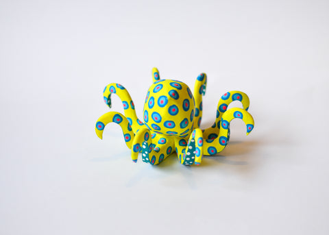 Pulpo Chico Amarillo Alebrije