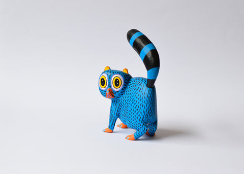 Gatito Azul Alebrije