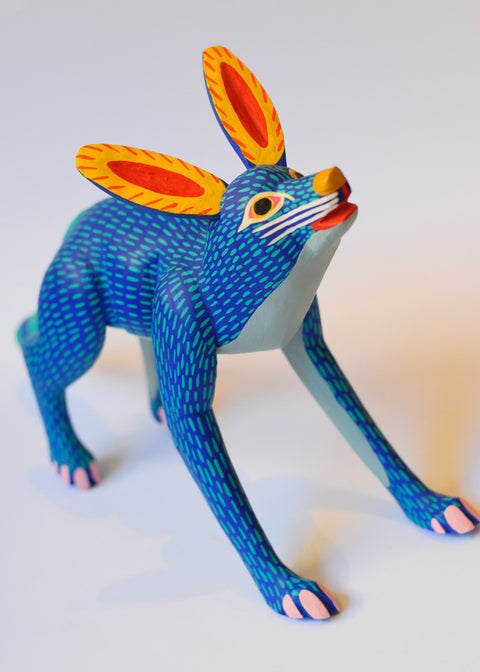 Zorro Azul Grande Alebrije