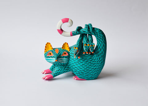 Opossum Amarillo Alebrije
