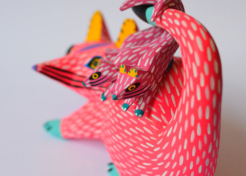 Opossum Rosado Alebrije
