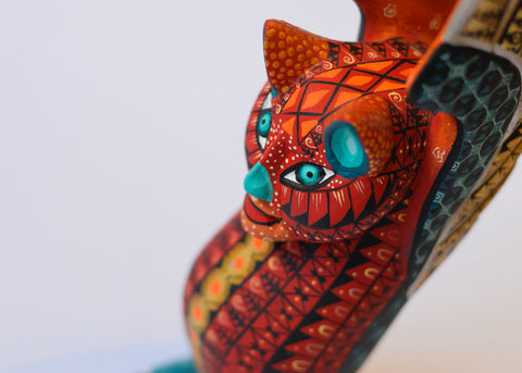 Buho Rojo Alebrije