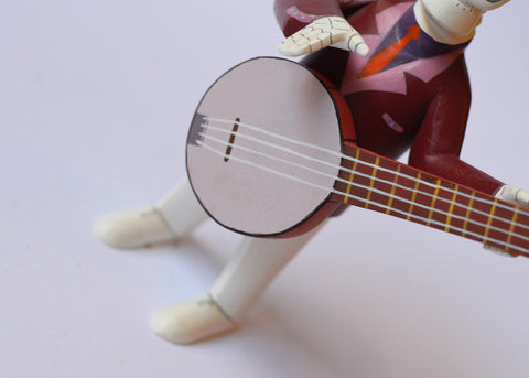 Esqueleto con Guitarra Solo Alebrije