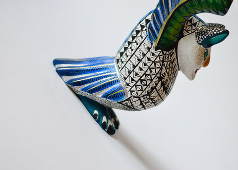 Buho Blanco Brillante Alebrije