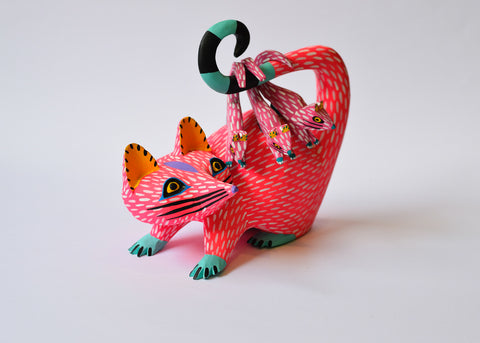 Opossum Rosado Alebrije