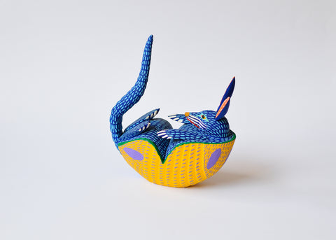 Armadillo Azul Alebrije