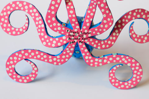 Pulpo Celeste Mediano Alebrije