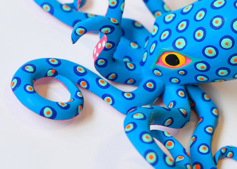 Pulpo Celeste Mediano Alebrije