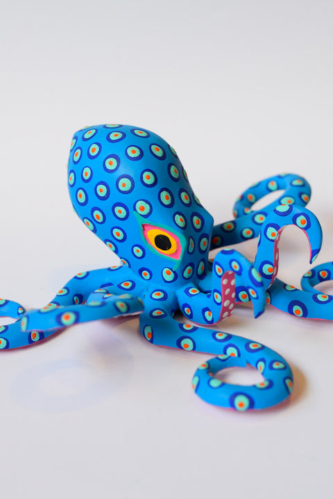 Pulpo Celeste Mediano Alebrije