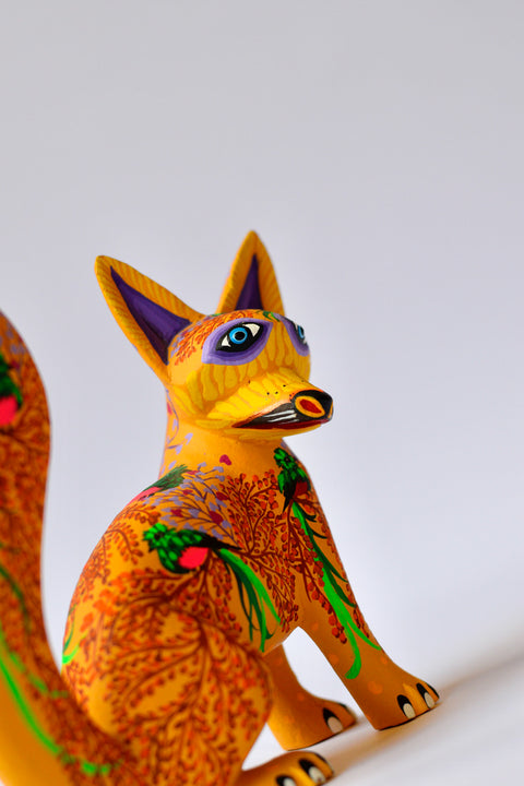 Zorro Gato Amarillo Alebrije